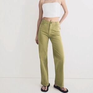 Madewell Emmett Wide-Leg in Artichoke